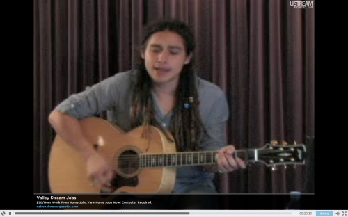 Jason Castro playing his new single, "Let's Just Fall In Love Again"